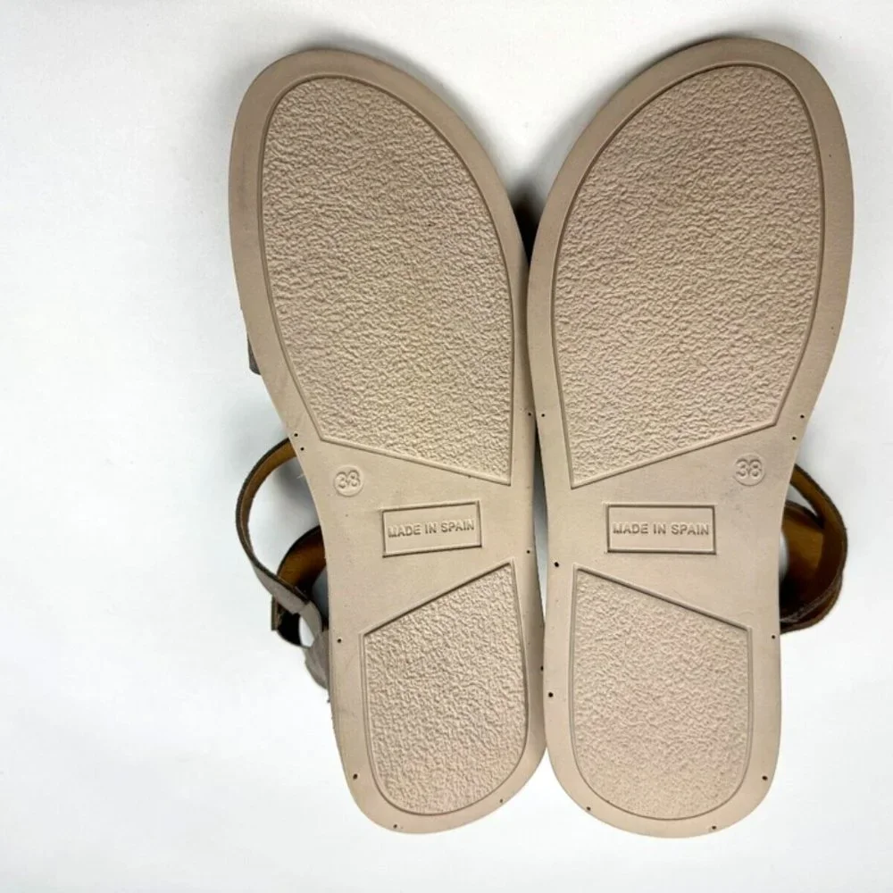 Garnet Hill Luna‎ Sport Sandals Women 38 US 8 NWOB $169 Zip Closure Wedge